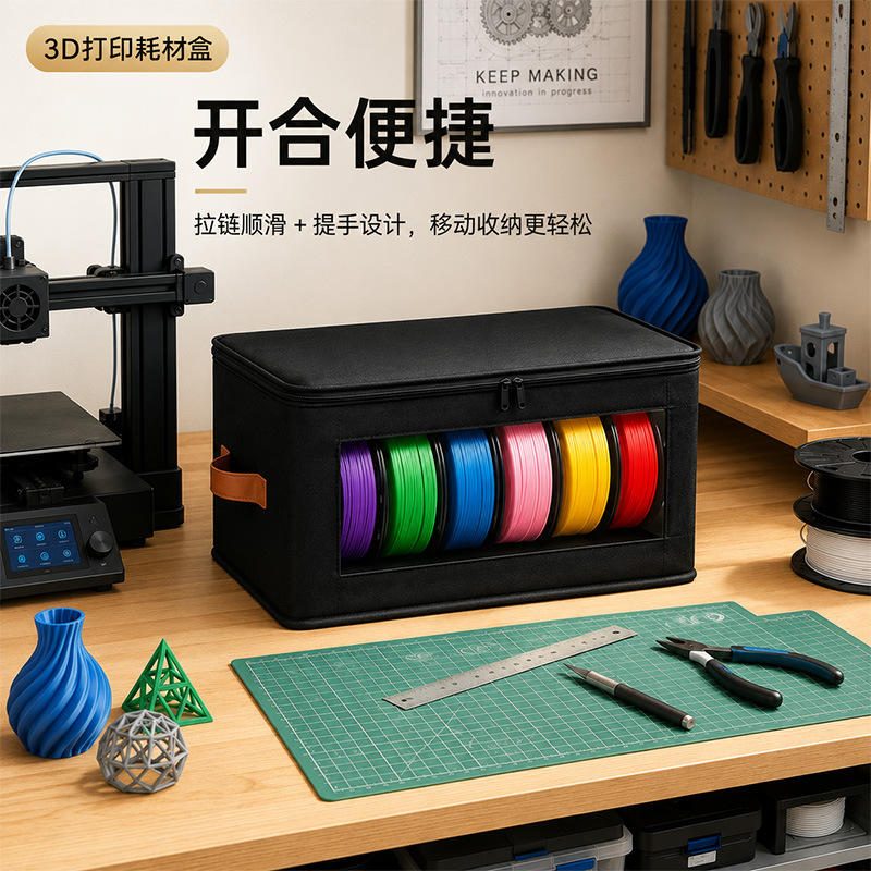 Sklopiva kutija za pohranu filamenta za 3D pisač (6 rola)